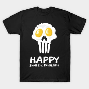 Happy Skull Egg Breakfast T-Shirt